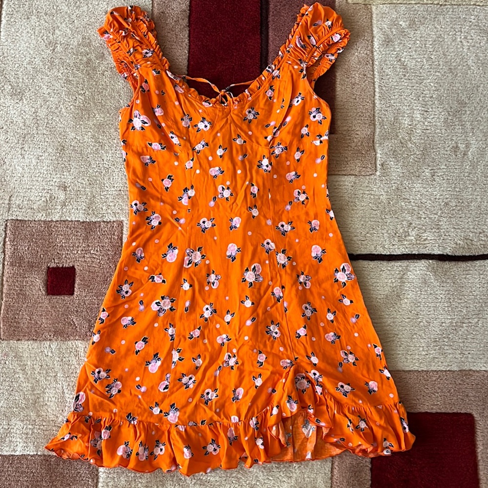 Free people orange dress
